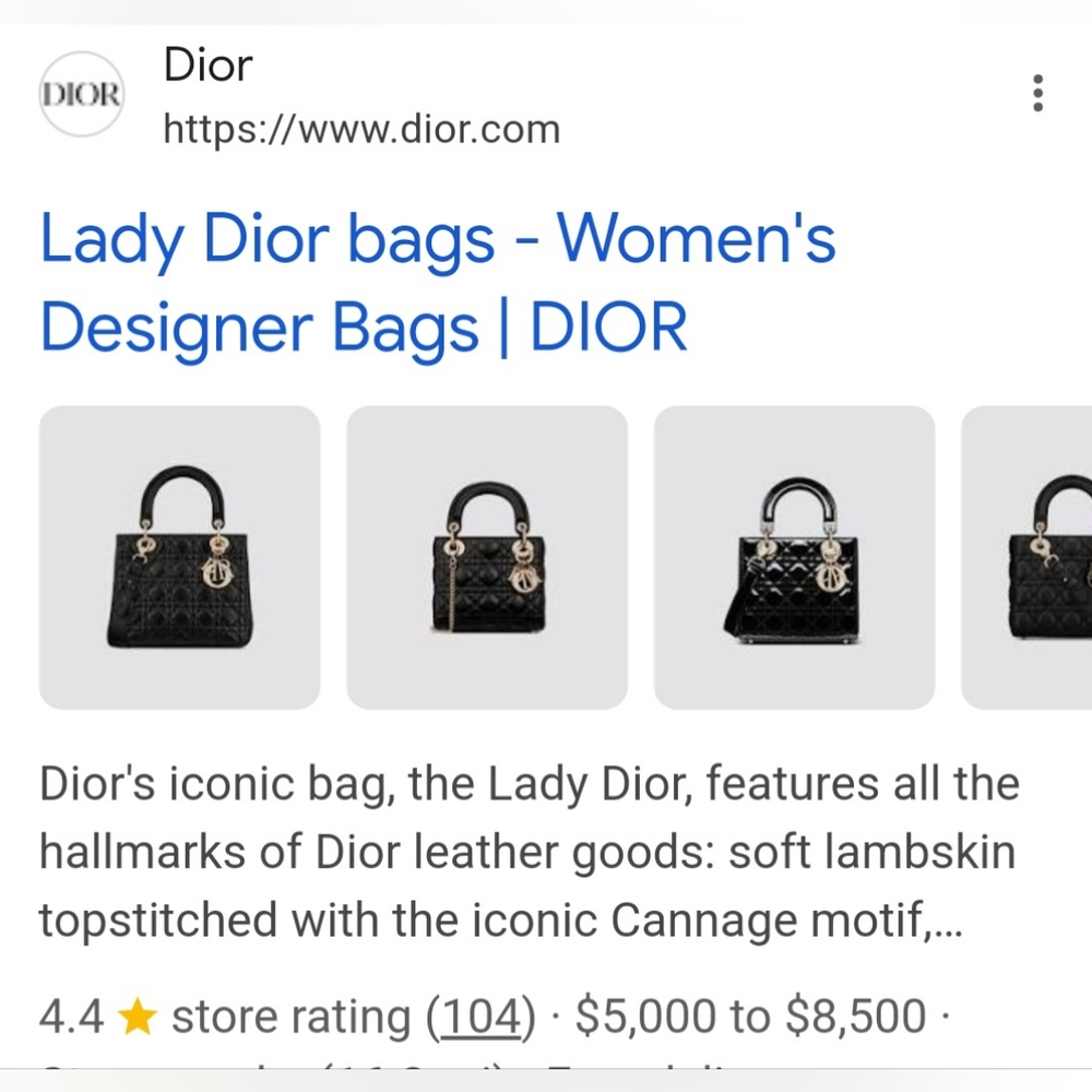 Christian Dior Cannage Lady Dior Gold Enamel Luxury Hand Bag (LIMITED EDITION) - Picture 5 of 16